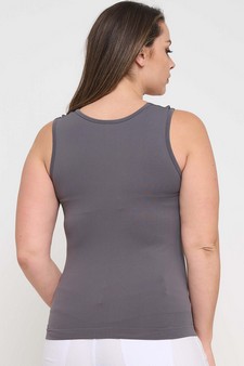 ETA 02/04/25 - Women's U Neck Solid Seamless Tank style 2