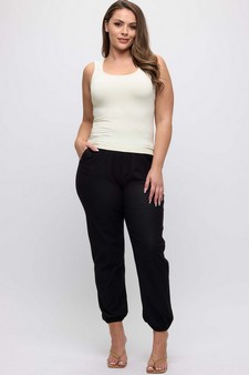 Women's U Neck Solid Seamless Tank style 5