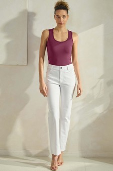 Women's U Neck Solid Seamless Tank style 5