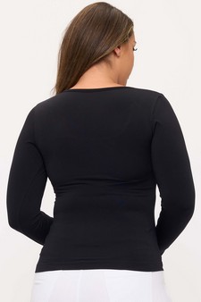 ETA 08/14/25 - Women’s Sculpted Chic Seamless Long Sleeve Top style 2