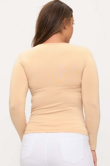 ETA 08/14/25 - Women’s Sculpted Chic Seamless Long Sleeve Top style 2