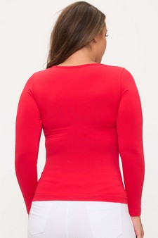 ETA 08/14/25 - Women’s Sculpted Chic Seamless Long Sleeve Top style 2