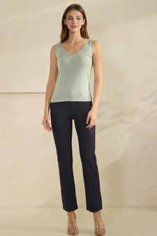 Women's Airsoft Seamless Reversible U-V Neckline Modal Tank Top style 5