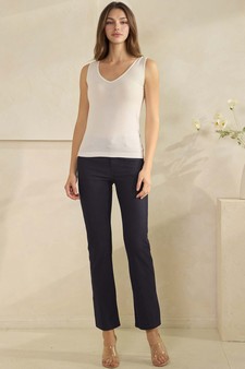 Women's Airsoft Seamless Reversible U-V Neckline Modal Tank Top style 5