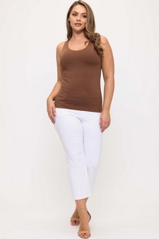 Women's Reversible Seamless U/V-Neckline Tank with Built-In Bra style 5