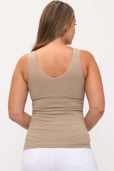 ETA 10/30/25 Women's Reversible Seamless U/V-Neckline Tank with Built-In Bra style 2