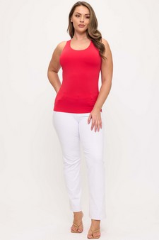 Women's Reversible Seamless U/V-Neckline Tank with Built-In Bra style 5