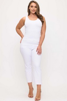 Women's Reversible Seamless U/V-Neckline Tank with Built-In Bra style 5