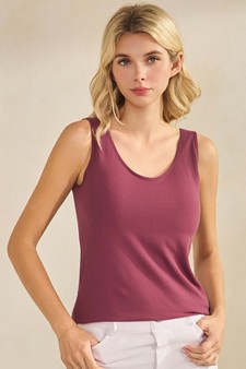 ETA 10/30/25 - Women's Reversible Seamless U/V-Neckline Tank with Built-In Bra style 4