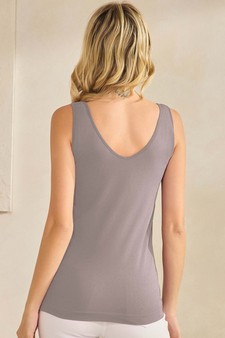 ETA 10/30/25 - Women's Reversible Seamless U/V-Neckline Tank with Built-In Bra style 2