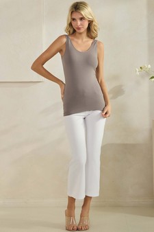 Women's Reversible Seamless U/V-Neckline Tank with Built-In Bra style 5