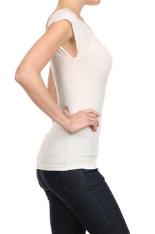 White-Lady's Seamless Fashion Top style 3