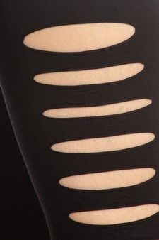 Cut Out Side Detail Capri Leggings style 4