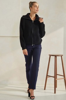 Women’s Luxe Funnel Neck Cardigan style 5