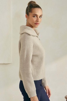 Women’s Luxe Funnel Neck Cardigan style 2