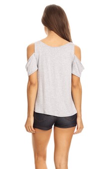 Cold Shoulder Short Sleeve Top style 4