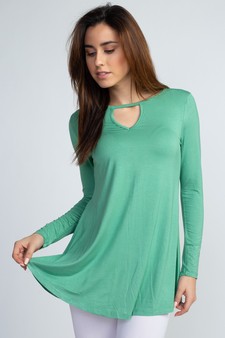 Long Sleeve Keyhole Tunic style 2