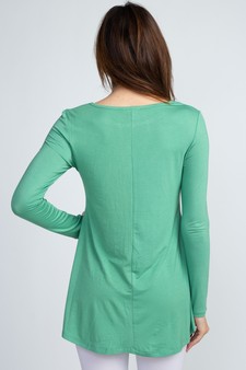 Long Sleeve Keyhole Tunic style 3