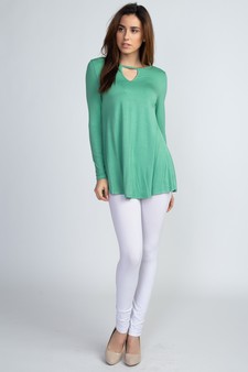 Long Sleeve Keyhole Tunic style 4