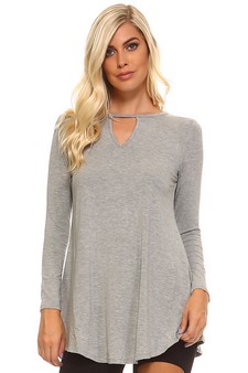 Long Sleeve Keyhole Tunic style 2