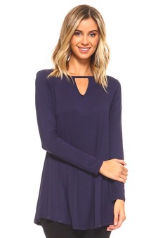 Long Sleeve Keyhole Tunic style 2