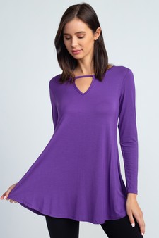 Long Sleeve Keyhole Tunic style 2