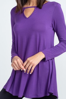 Long Sleeve Keyhole Tunic style 4