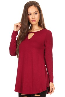 Long Sleeve Keyhole Tunic style 2