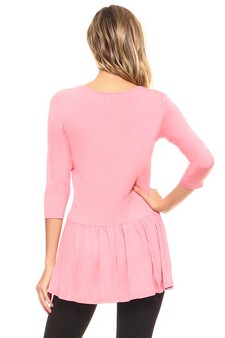 Women's Peplum Knit Top style 3