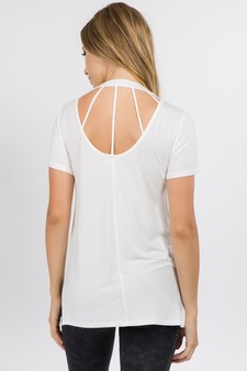 Lady's Strappy Cut Out Back Top