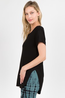 Women’s Knit Athleisure Top w/ Slashed-Back style 3