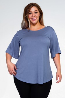 Lady's Bell Short Sleeve Tunic Top style 2