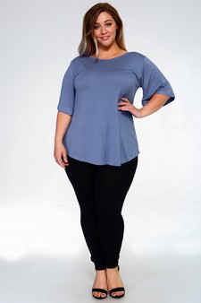 Lady's Bell Short Sleeve Tunic Top style 5
