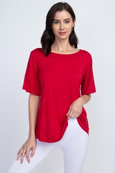 Lady's Bell Short Sleeve Tunic Top style 2