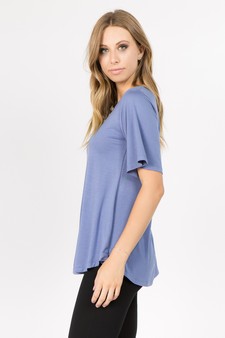 Lady's Bell Short Sleeve Tunic Top style 2