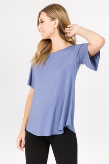 Lady's Bell Short Sleeve Tunic Top style 5