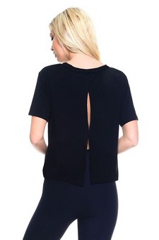 Women's Open Back Athleisure Top