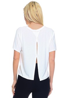 Women's Open Back Athleisure Top