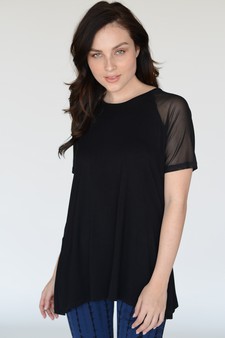 Women's Athleisure Mesh Sleeve Top style 2