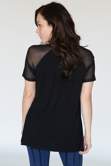 Women's Athleisure Mesh Sleeve Top style 5