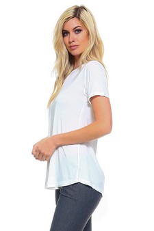 Women's Short Sleeve Key Hole Top style 3