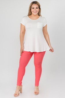 Women's Keyhole Short Sleeve Top style 4