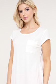 Women's Keyhole Short Sleeve Top style 4