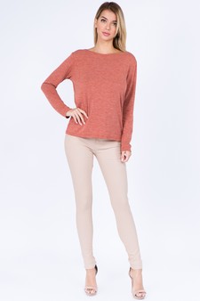 Women's T-Strap Surplice Back Top style 5