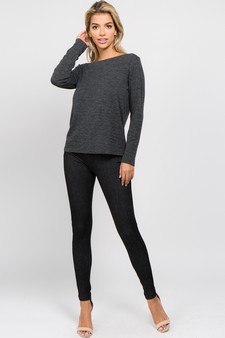 Women's T-Strap Surplice Back Top style 4