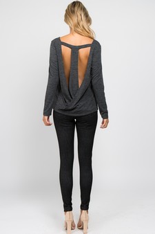 Women's T-Strap Surplice Back Top style 5