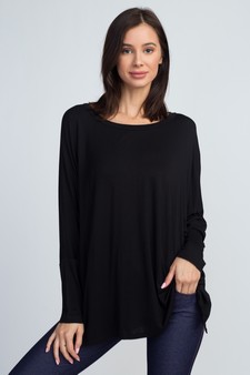 Women's Dolman Sleeve Oversized Tunic Top style 2