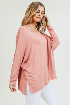 Women's Dolman Sleeve Oversized Tunic Top style 3