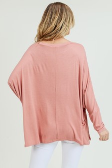 Women's Dolman Sleeve Oversized Tunic Top style 4