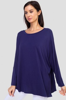 Women's Dolman Sleeve Oversized Tunic Top style 2